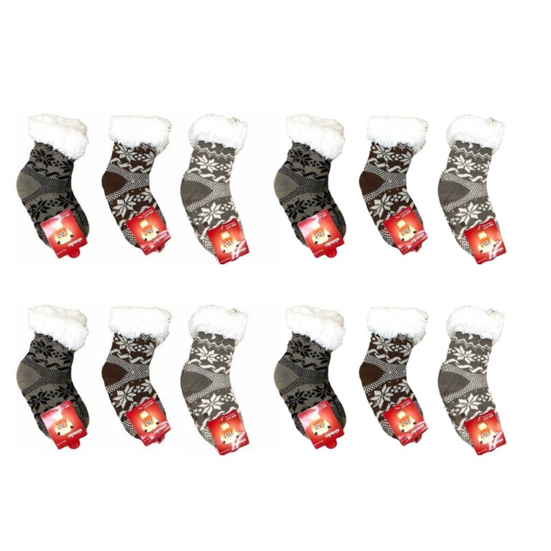 CRUSEC - Pack 6 Pares Calcetines Antideslizante Interior Con Chiporro