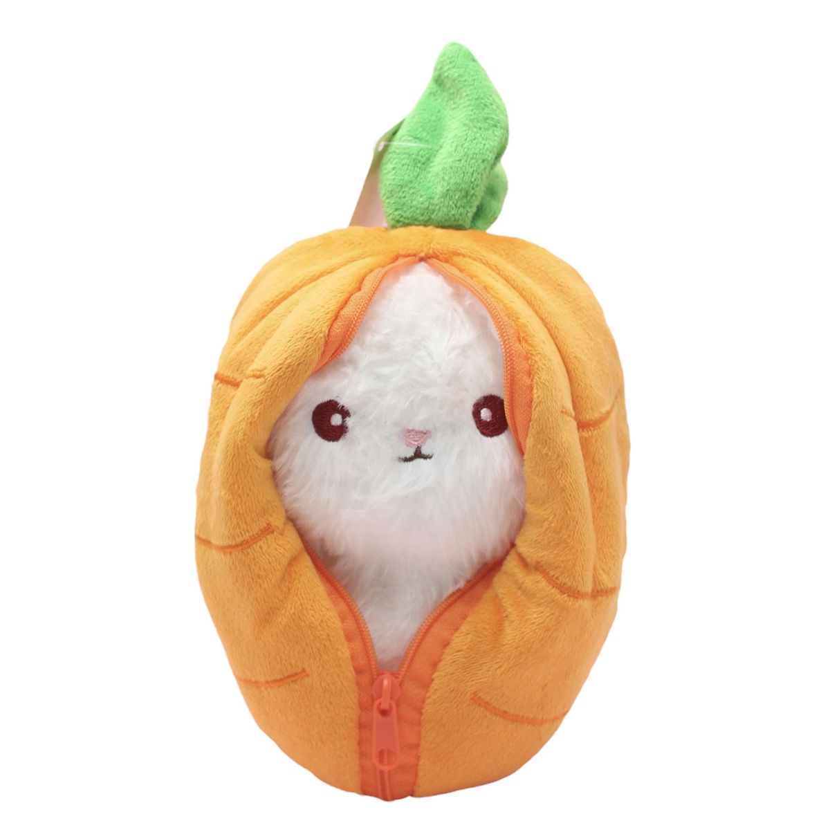 GENERICO - Peluche conejo reversible zanahoria