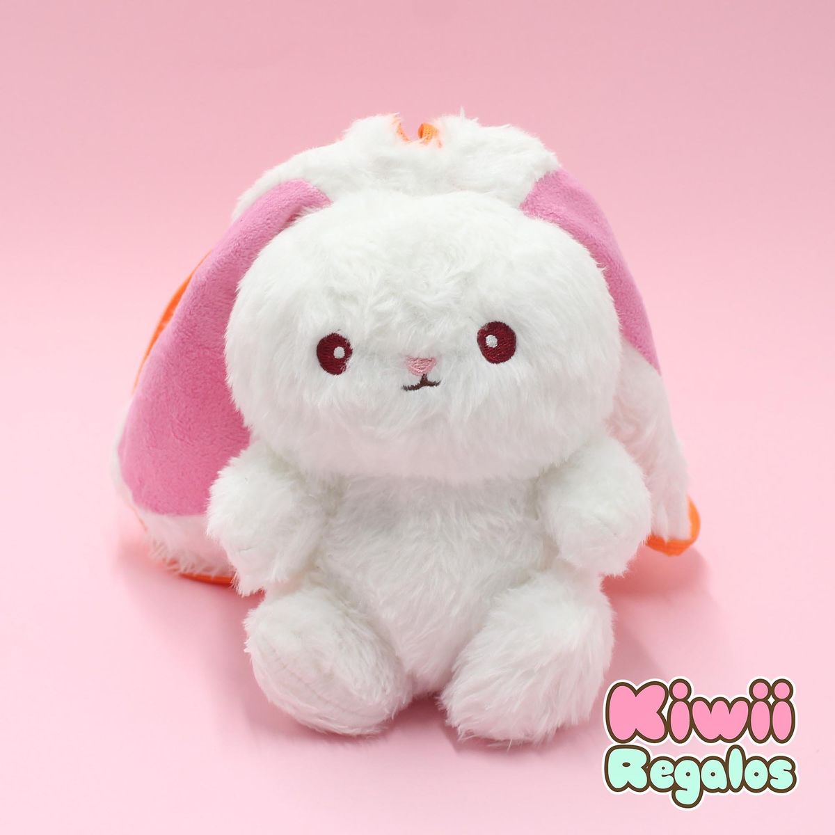 GENERICO - Peluche conejo reversible zanahoria