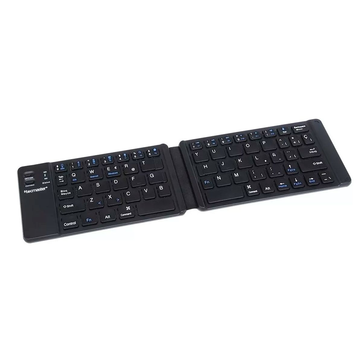 GENERICO - Mini Teclado Bluetooth Plegable Tecmaster Color del teclado Negro