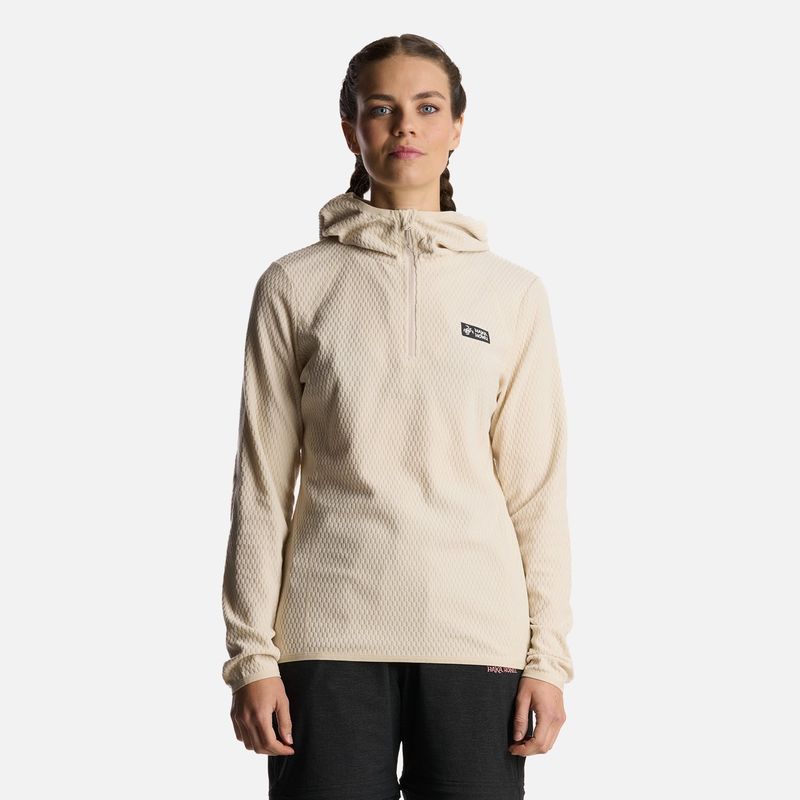 HAKA HONU - Polerón Mujer Taina Nui Beige Haka Honu