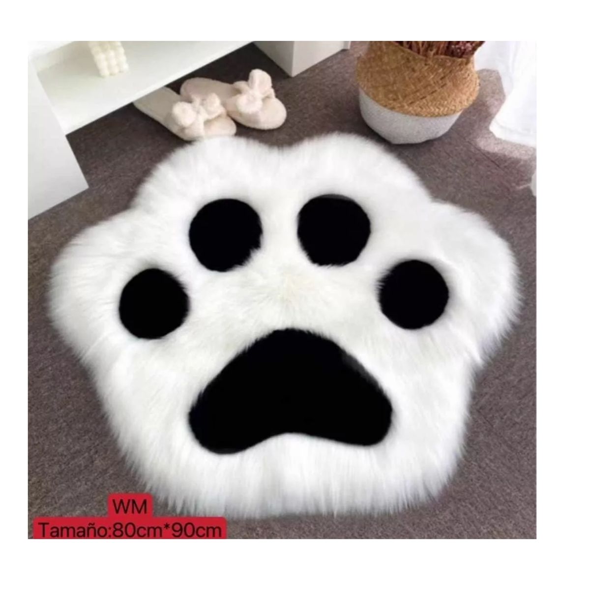 GENERICO - Bajada De Cama Baño Diseños Patitas Y Corazon