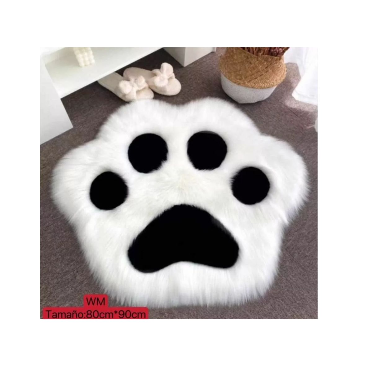 GENERICO - Bajada De Cama Baño Diseños Patitas Y Corazon