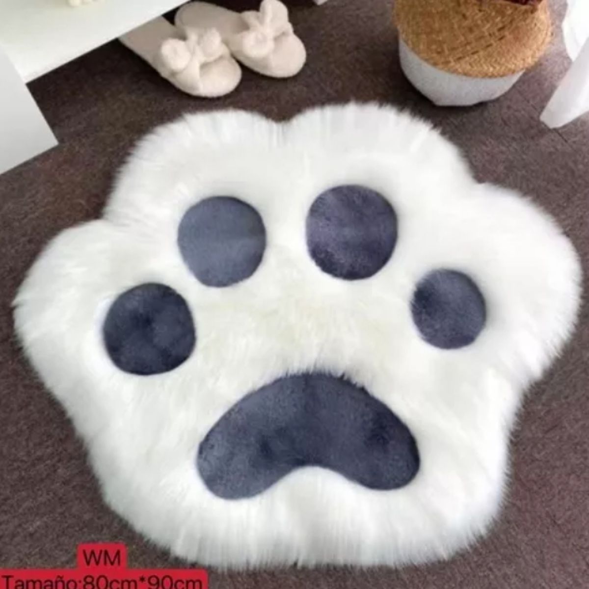 GENERICO - Bajada De Cama Baño Diseños Patitas Y Corazon