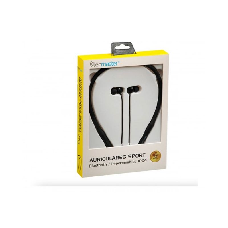 TECMASTER - AURICULARES TECMASTER SPORT IMPERMEABLES BLUETOOTH IPX4