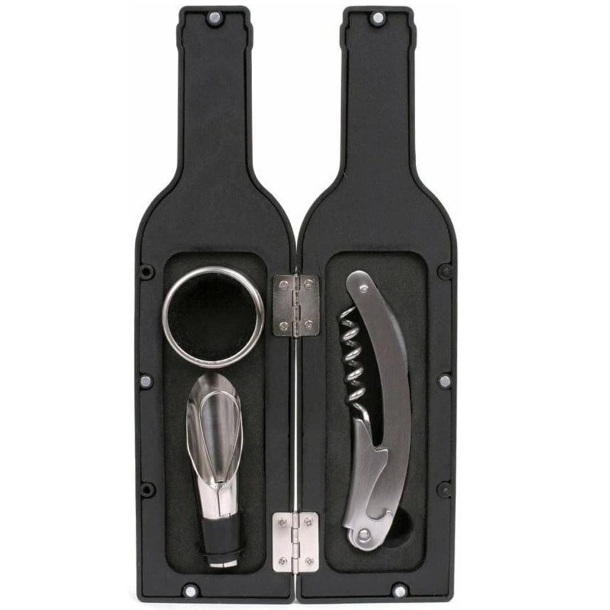 GENERICO - Set Coctelera Herramientas para  Vino 3pzs Descorchador de Vino