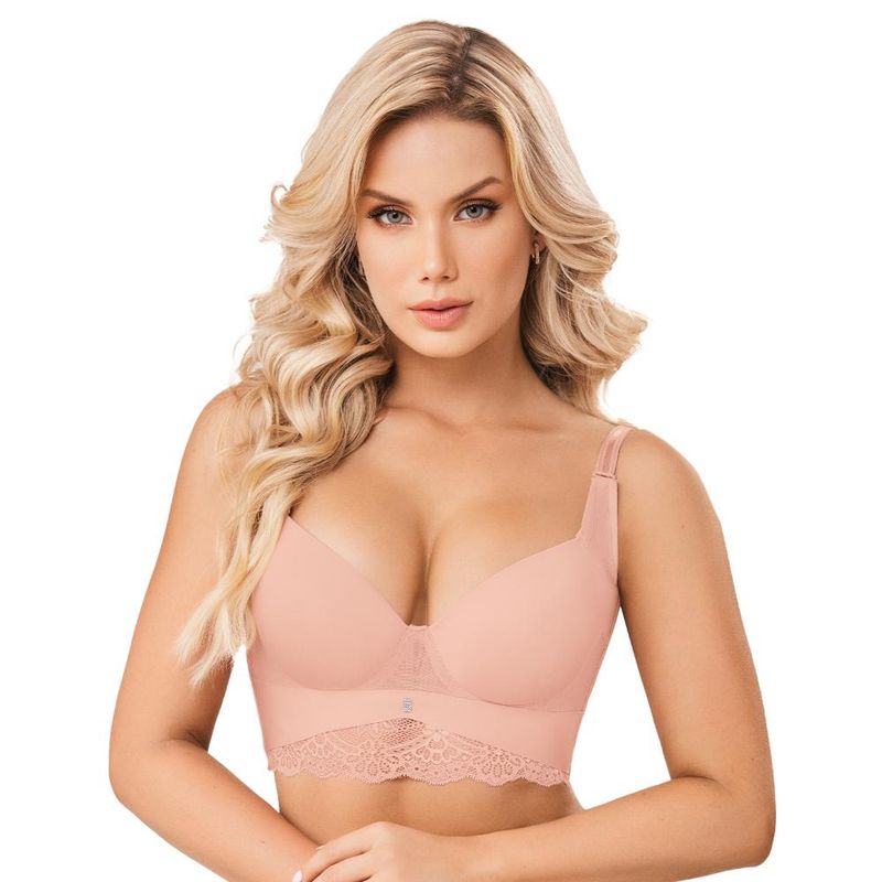 CAROL - Sostén Ama Espalda Tipo Chaleco Refuerzo bajo el brazo Nude