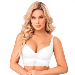 CAROL - Sostén Ama Espalda Tipo Chaleco Refuerzo bajo el brazo Blanco