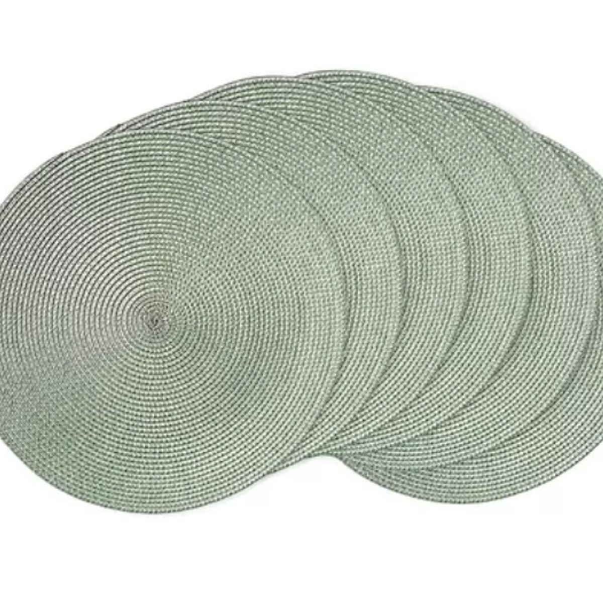 GENERICO - Set De 6 Individuales Redondos Trenzados 38 Cm