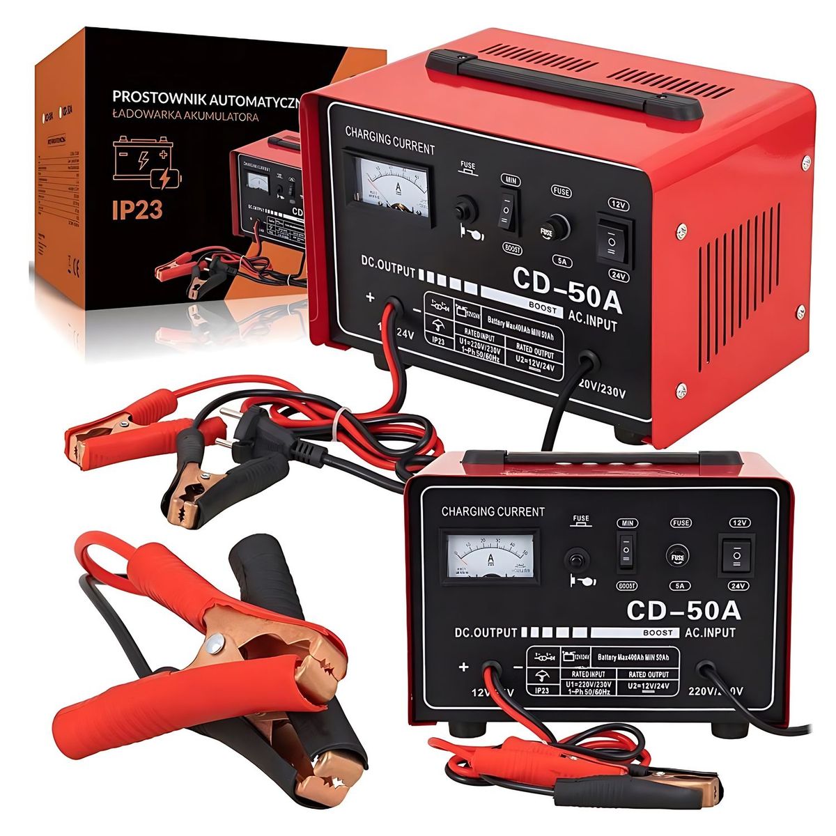 NOVYSTOR - Cargador De Batería Para Auto Y Camión 50 A