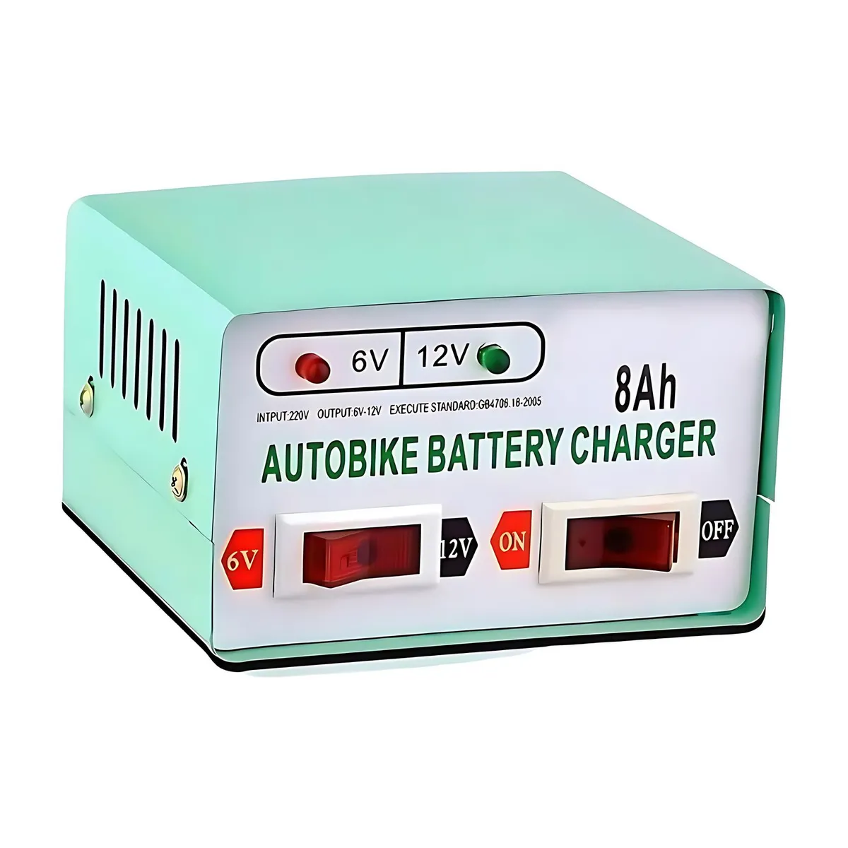 NOVYSTOR - Cargador De Bateria Para Autos Y Motos 12v / 6v - 8ah