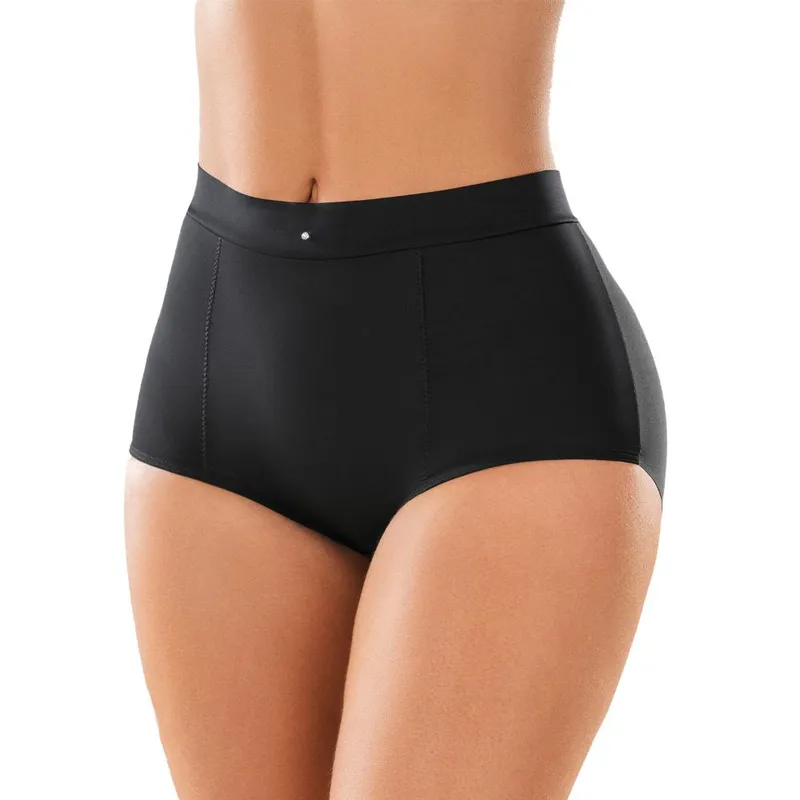CAROL - Calzón Control Maxi Refuerzo Abdomen Corte Libre Negro - Negro