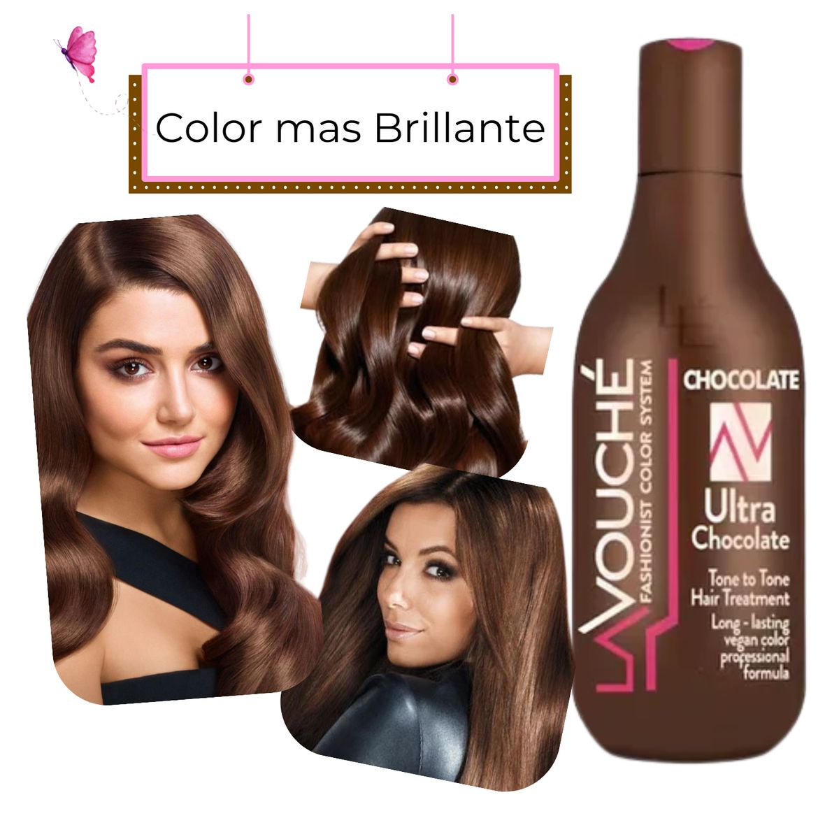 GAMA - Tratamiento Lavouche Matizador Ultra Chocolate 300ml Brillo y Suavidad
