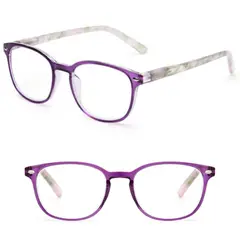 JM - Ruztik Lentes de Lectura Presbicia 2.00 Morado Anti Luz Azul