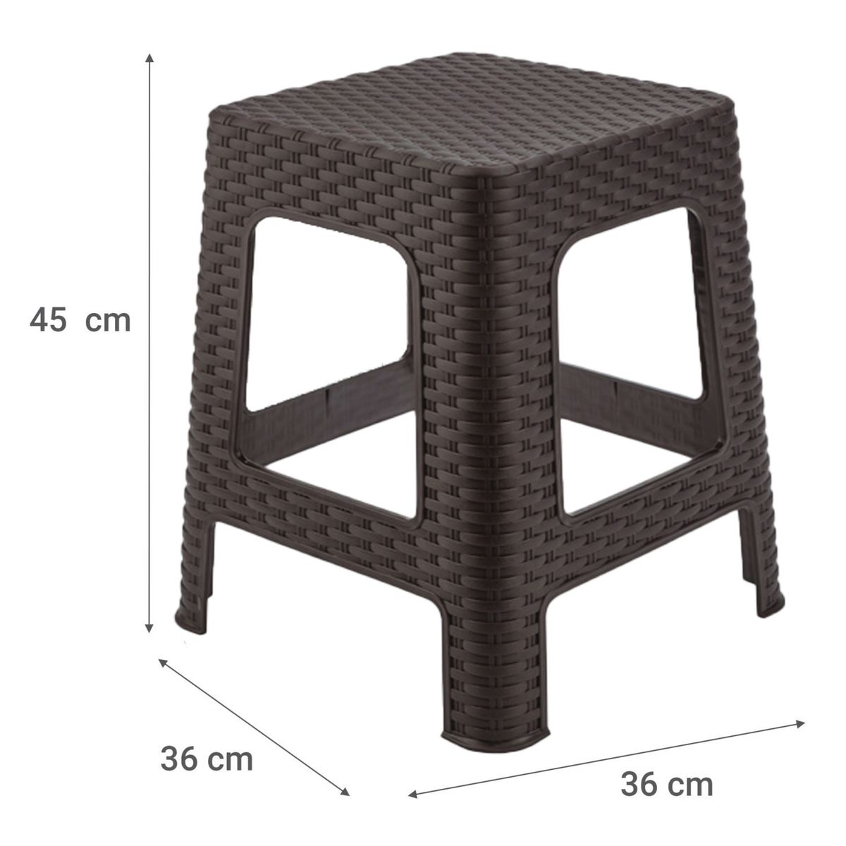 REYPLAST - Piso Banca Banquito Taburet Asiento Banco Rattan