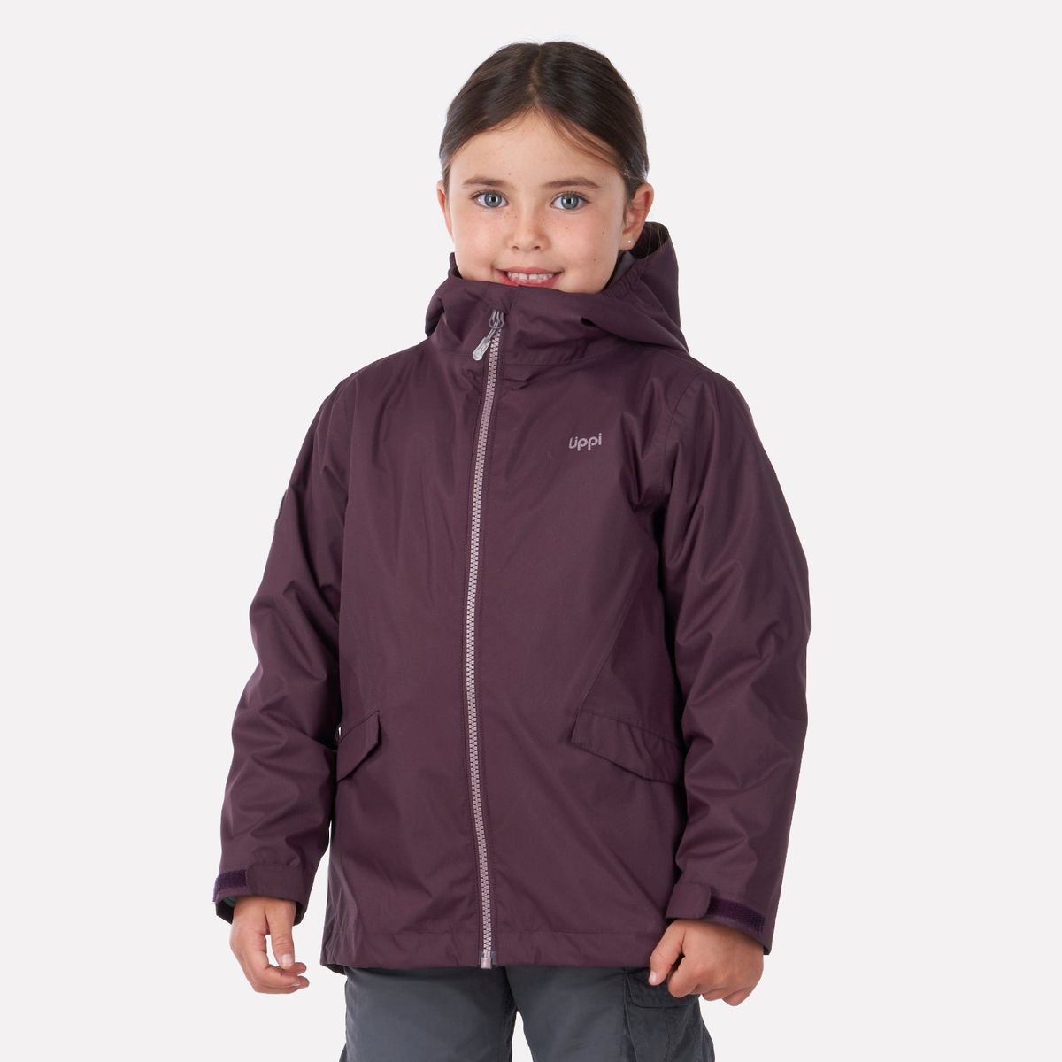 LIPPI - Chaqueta Niña Snowball Fusion-3 Hoody Jacket Vino Lippi