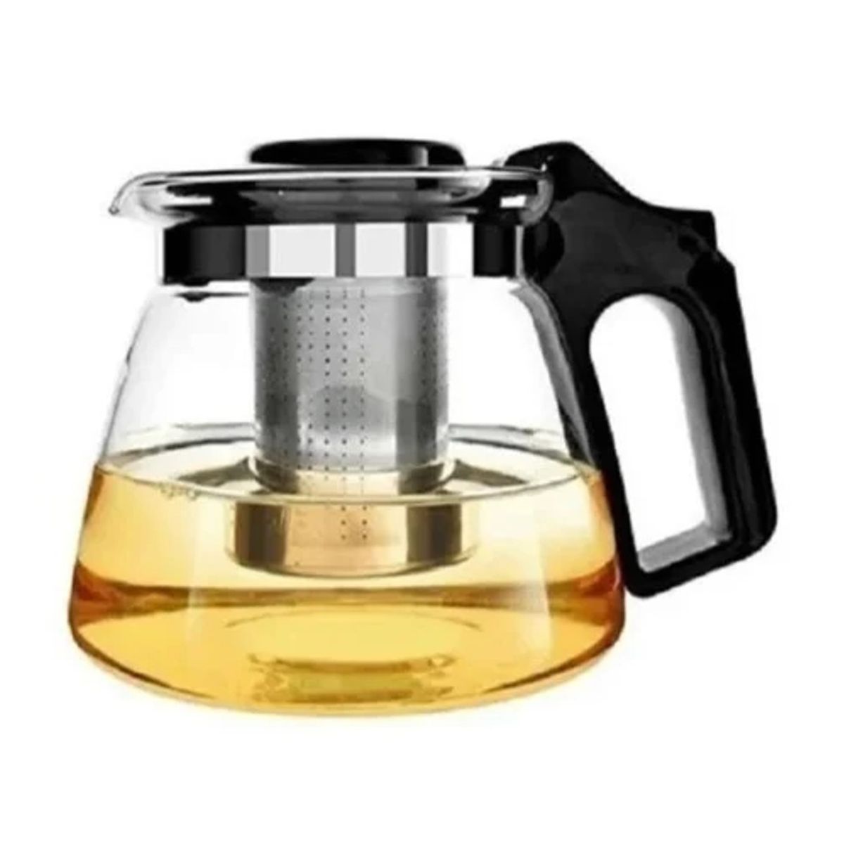 GENERICO - TETERA DE VIDRIO DE 900 ML CON INFUSOR FILTRO METALICO