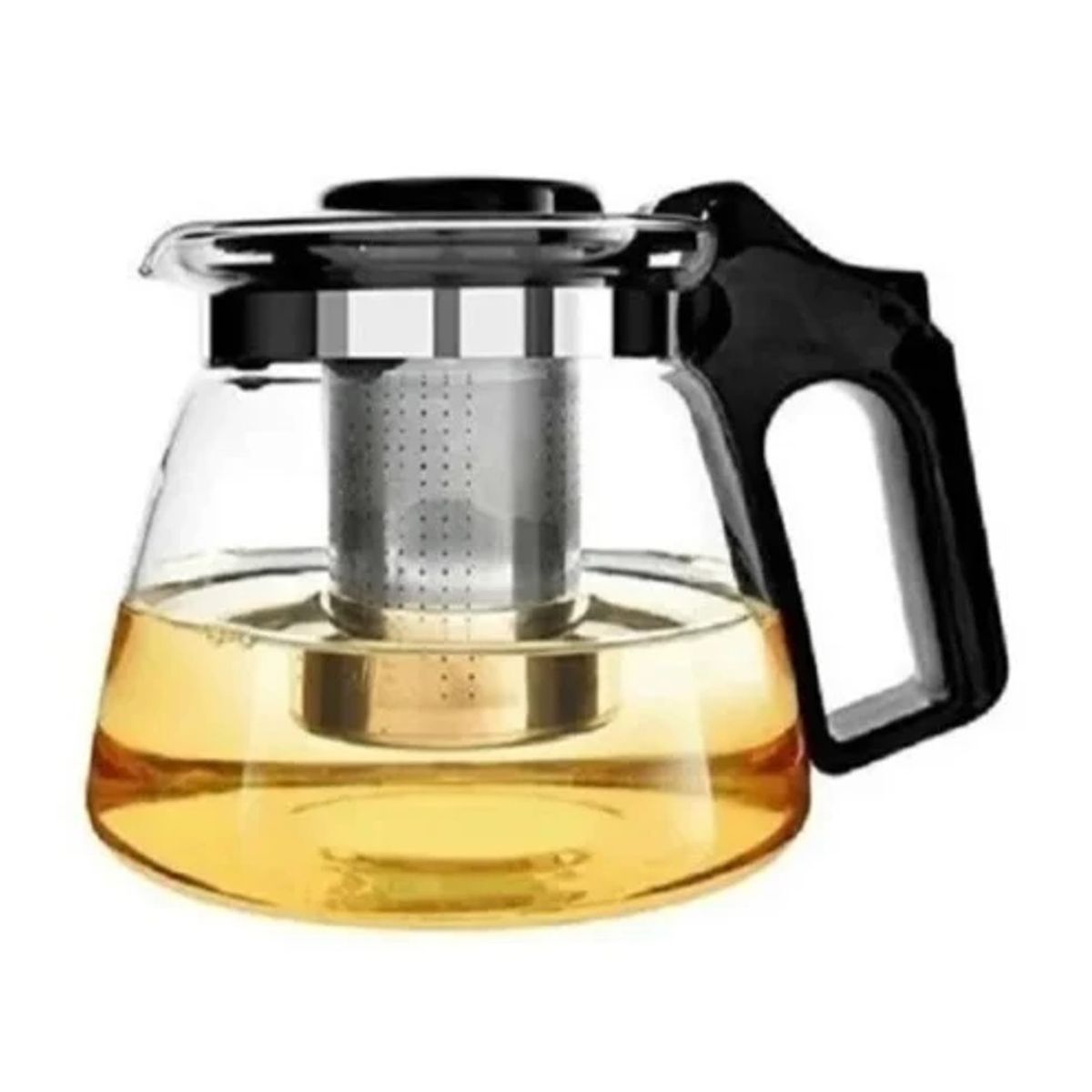 GENERICO - TETERA DE VIDRIO DE 900 ML CON INFUSOR FILTRO METALICO