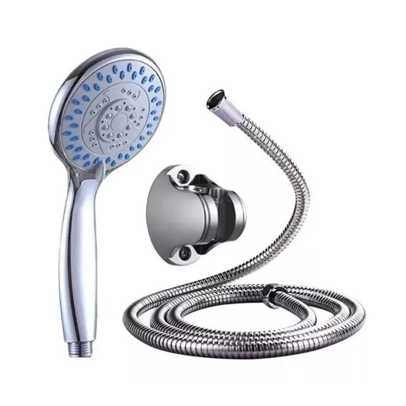 GENERICO - Kit De Ducha Teléfono Manguera Soporte Cromado Acero Inox