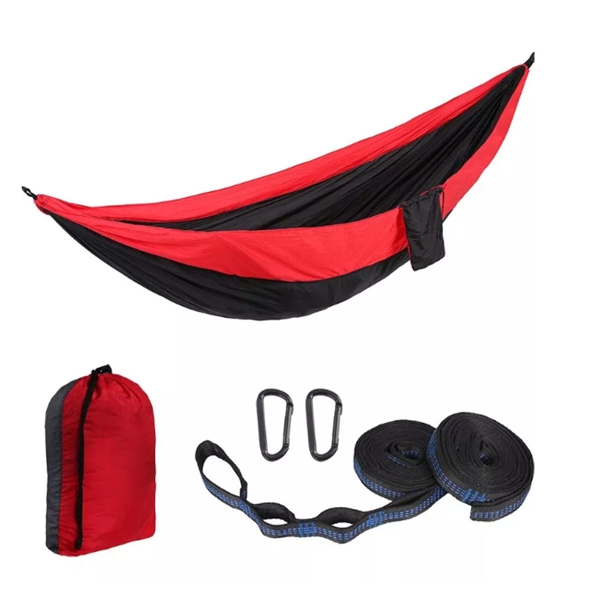 GENERICO - Hamaca Colgante Portatil Nailon Para 2 Personas