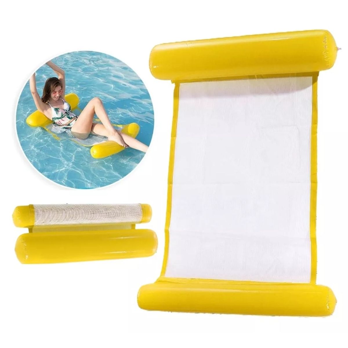 GENERICO - Flotador Silla Hamaca Colchón Inflable Piscina