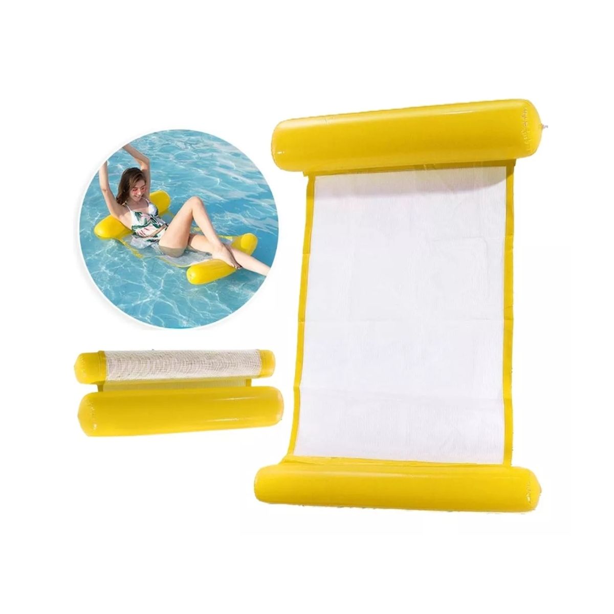 GENERICO - Flotador Silla Hamaca Colchón Inflable Piscina