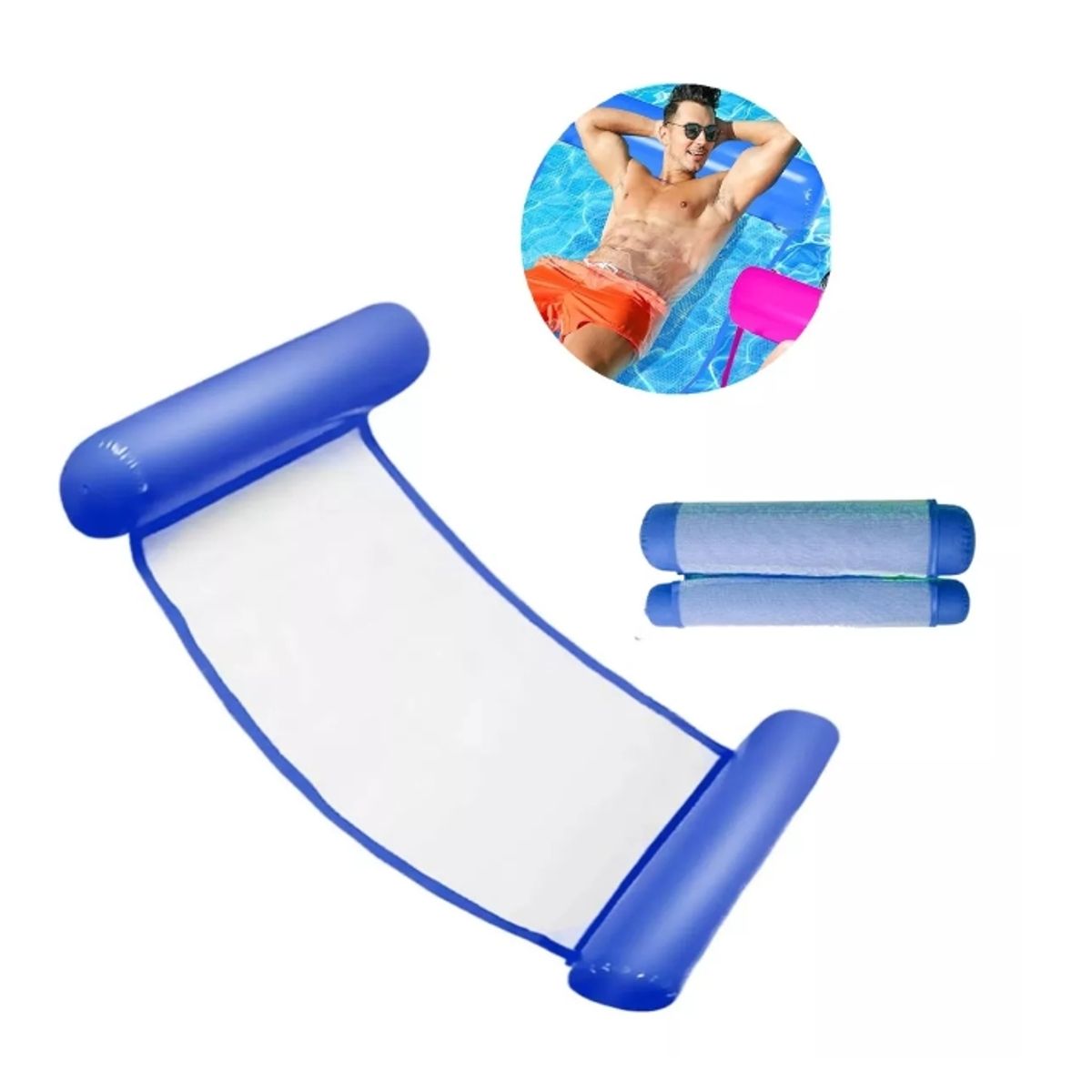 GENERICO - Flotador Silla Hamaca Colchón Inflable Piscina