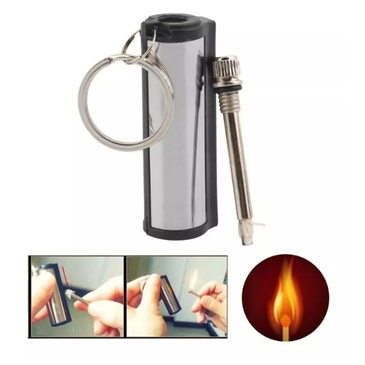 GENERICO - Pedernal De Supervivencia Llavero