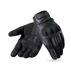GENERICO - Guantes Cuero Para Moto Con Protecciónes De Pantalla Táctil