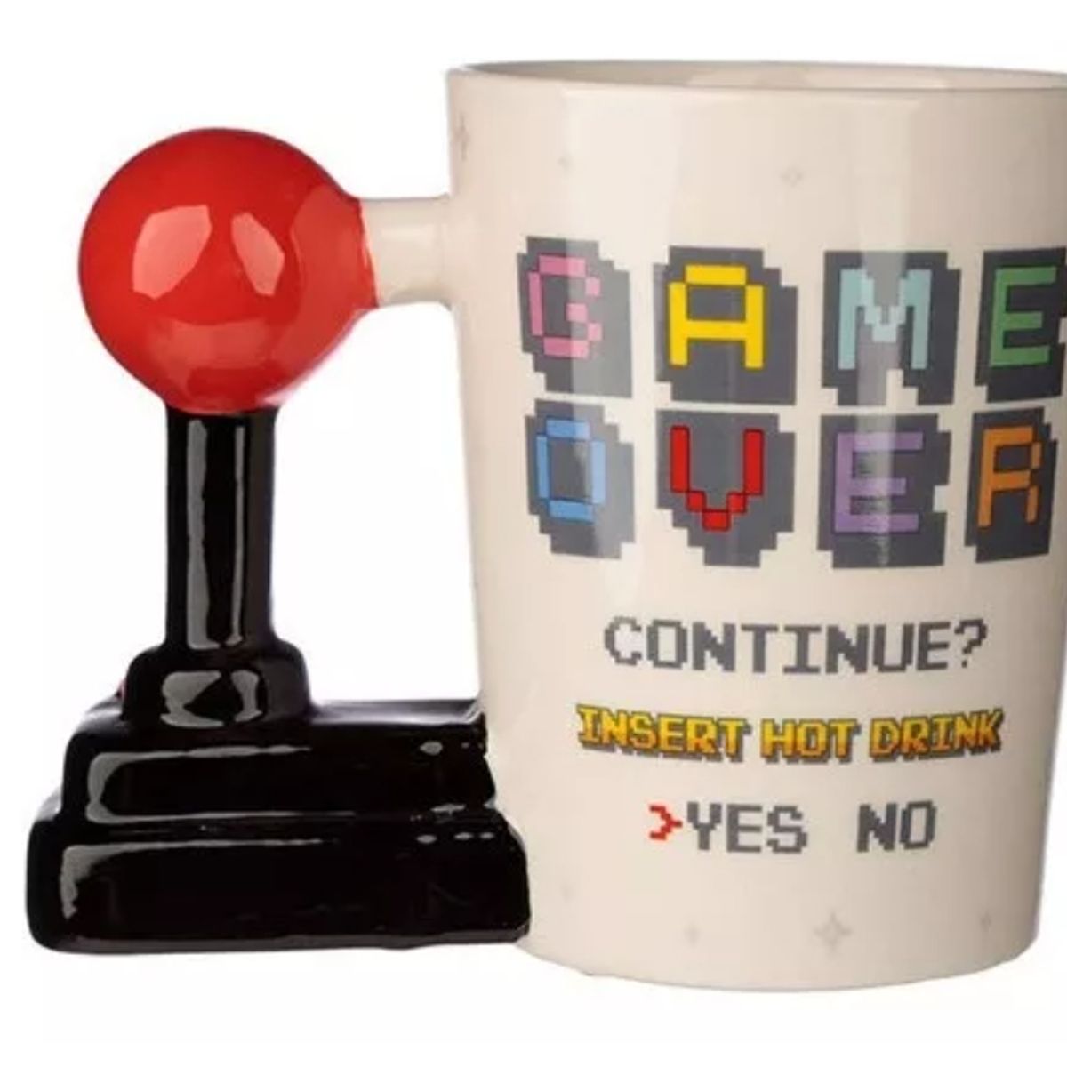 GENERICO - Taza Tazón Joystick Game Over 5d Mug Ceramica Control