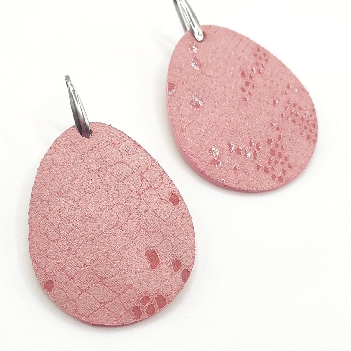 JARDIN DEL ESTE - Aros rosados de cuero