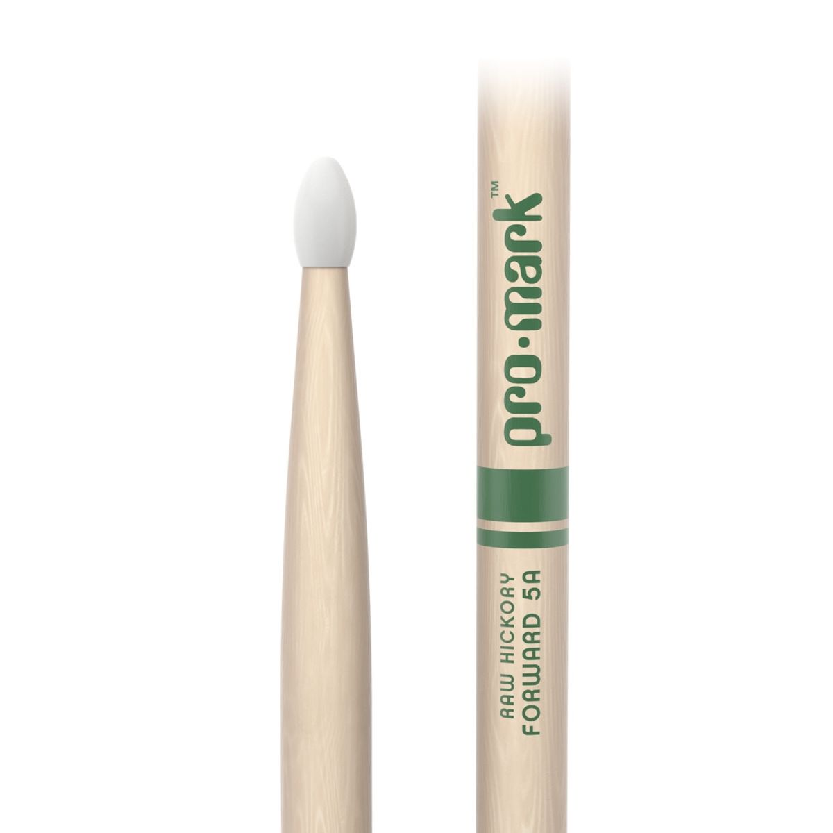PROMARK - Baquetas 5A Nylon Raw Hickory Forward Pro Mark