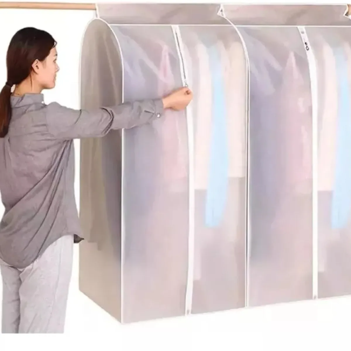 GENERICO - Bolsa De Acabado De Ropa Bolsa Para Colgar Funda Para Ropa