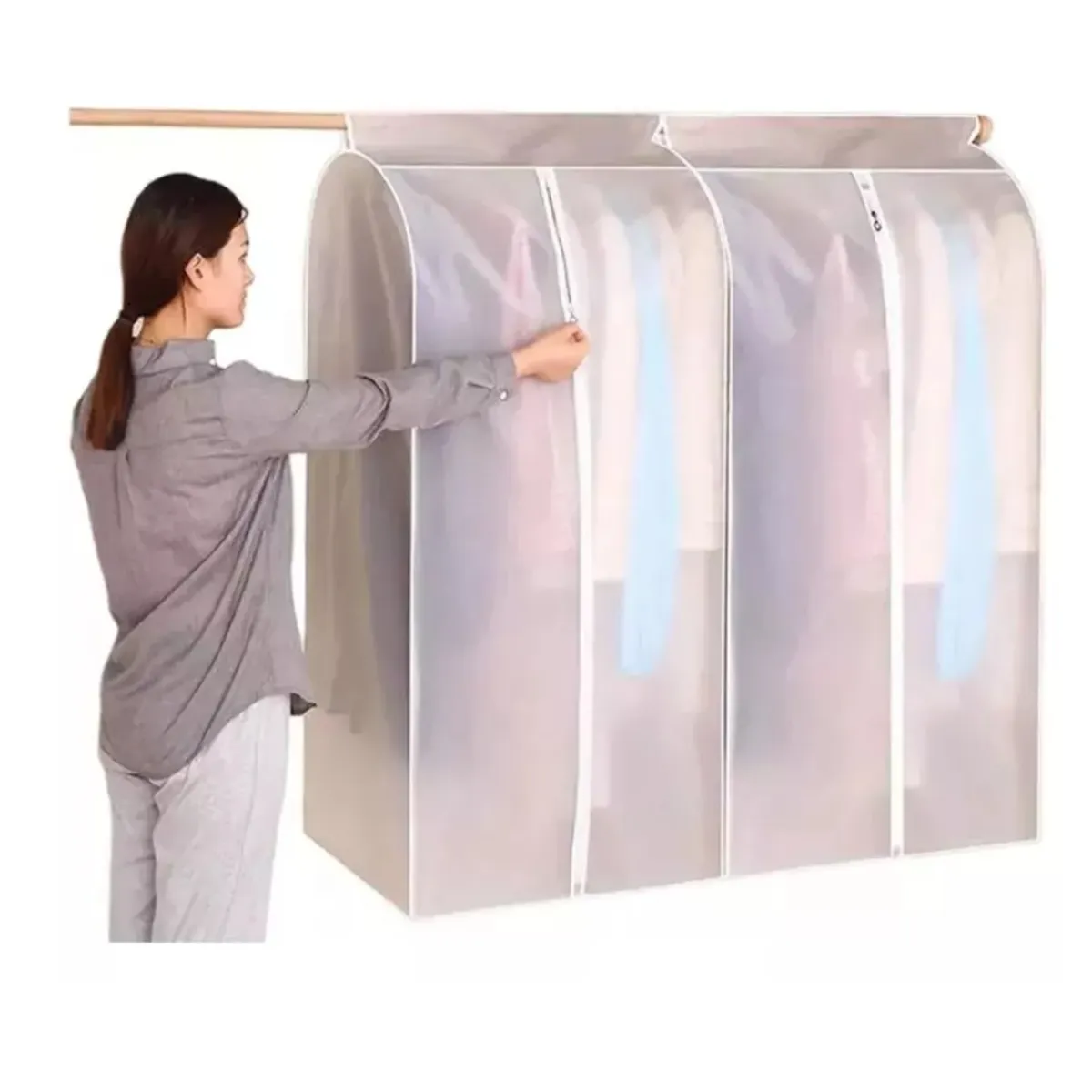 GENERICO - Bolsa De Acabado De Ropa Bolsa Para Colgar Funda Para Ropa