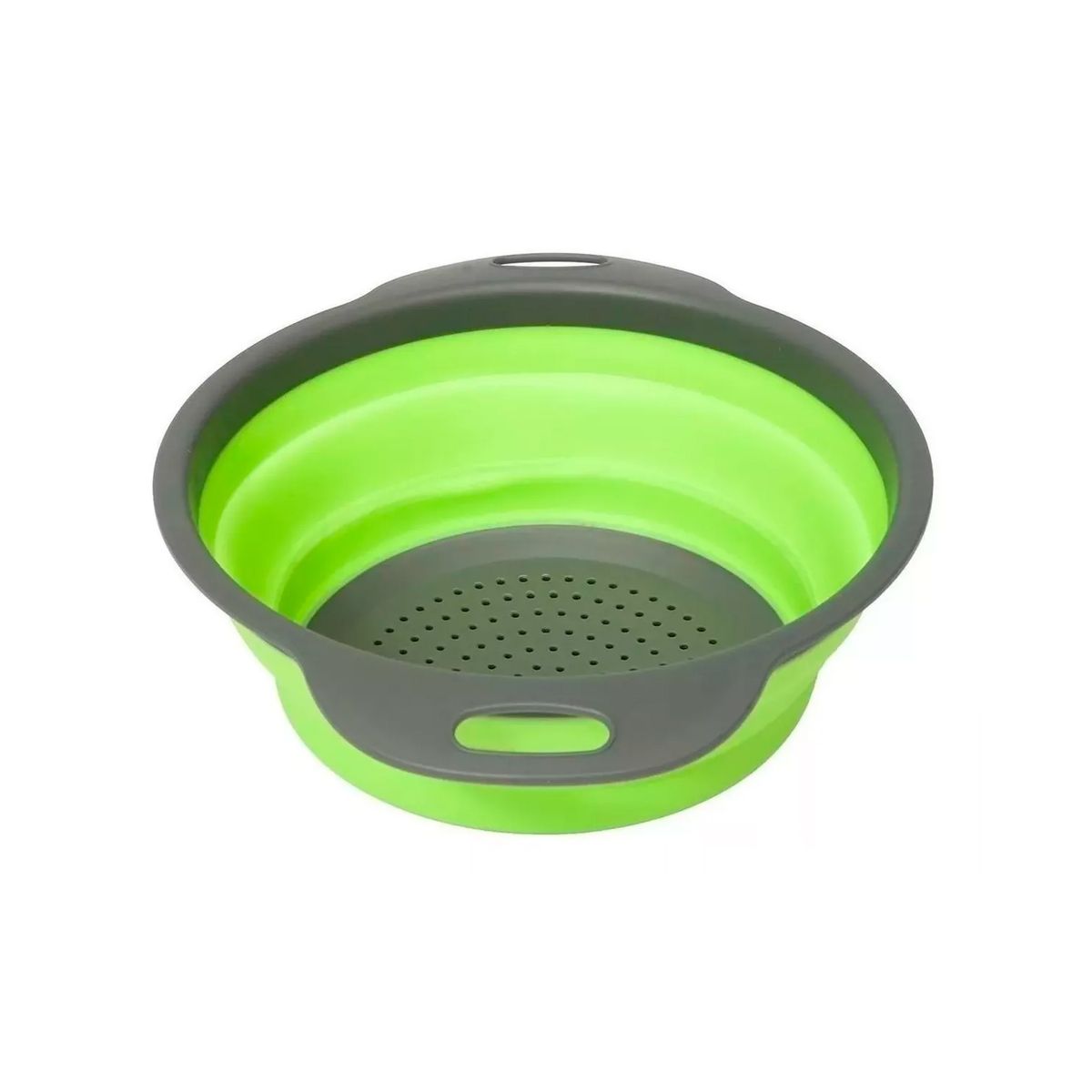 GENERICO - Colador Redondo Plegable 3 Unidades Silicona Fruta Verdura
