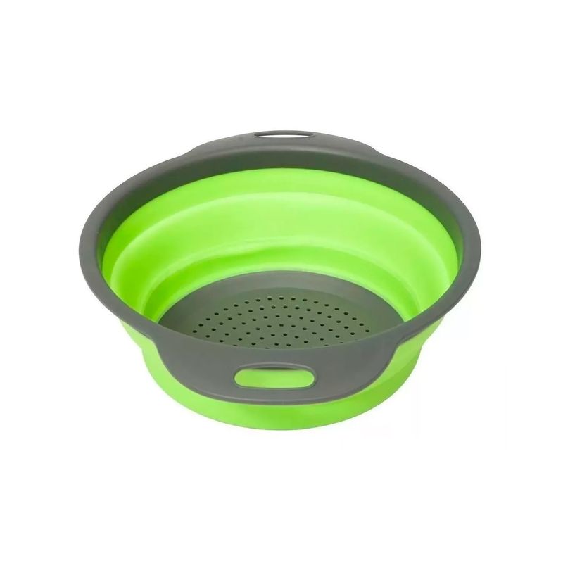 GENERICO - Colador Redondo Plegable 3 Unidades Silicona Fruta Verdura