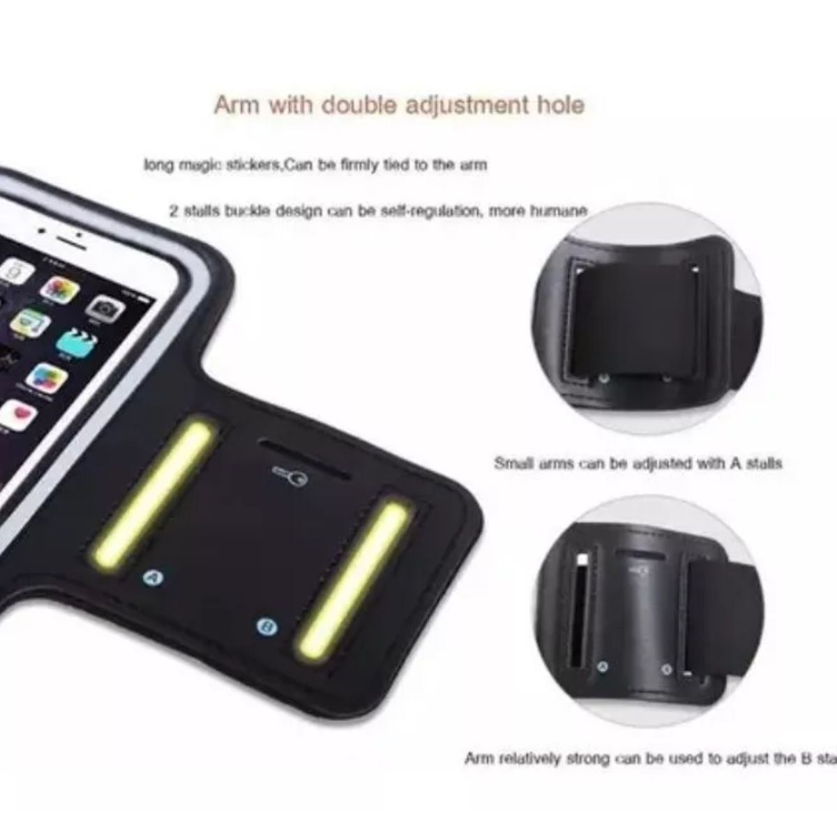 GENERICO - Porta Celular Ajustable Brazo Deporte Brazalete 6.2 Pulgadas