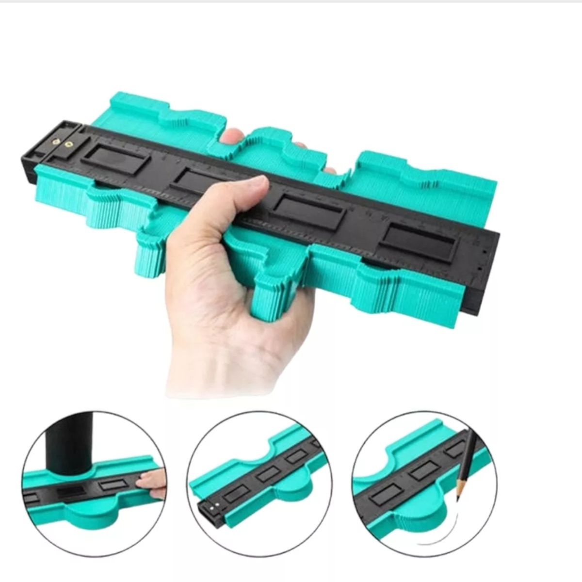 GENERICO - Regla Para Ceramica Medir Medicion De Contornos Irregulares