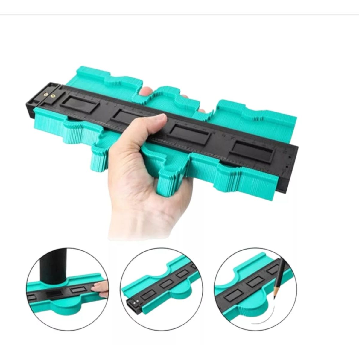 GENERICO - Regla Para Ceramica Medir Medicion De Contornos Irregulares