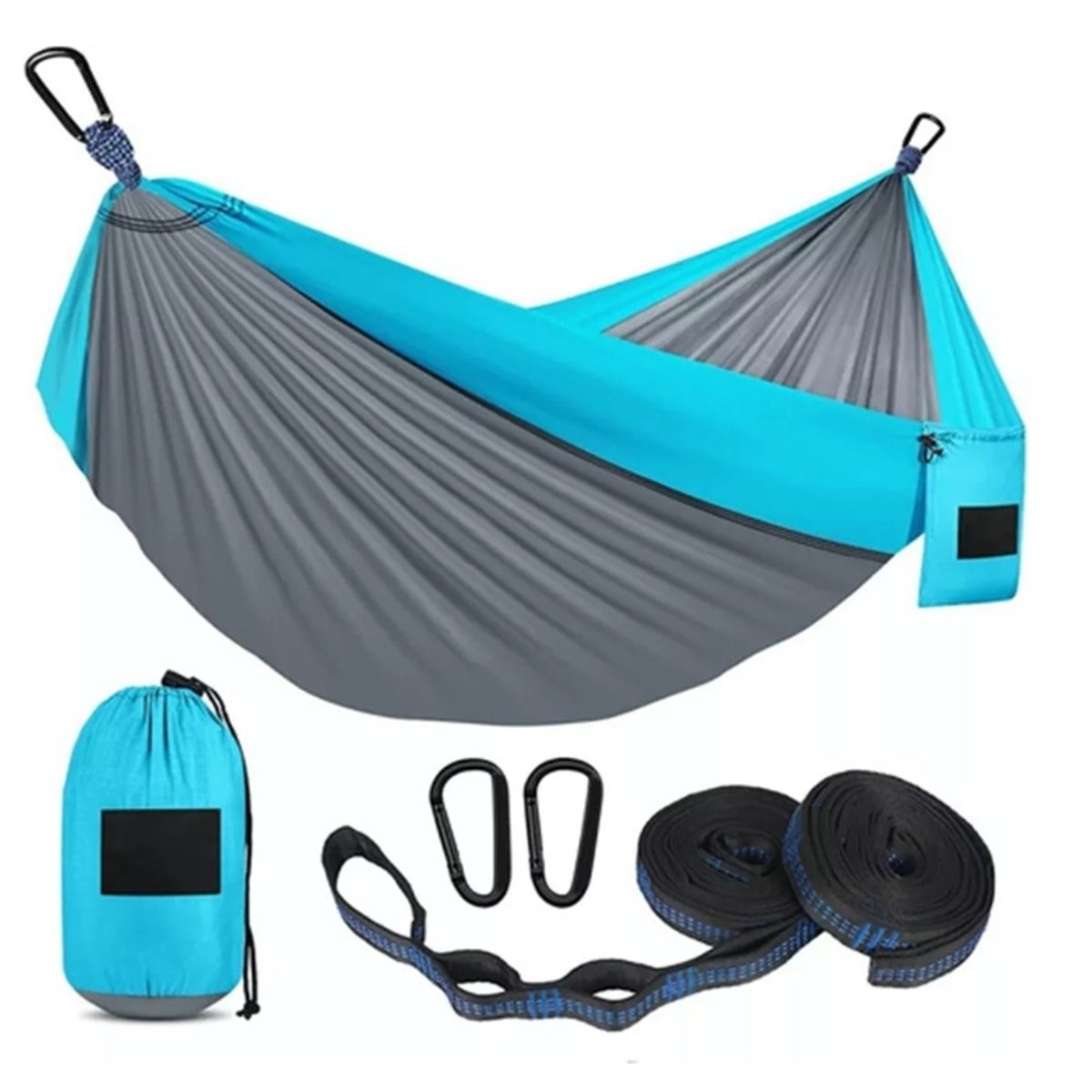 GENERICO - Hamaca Colgante Portatil Nailon Para 2 Personas