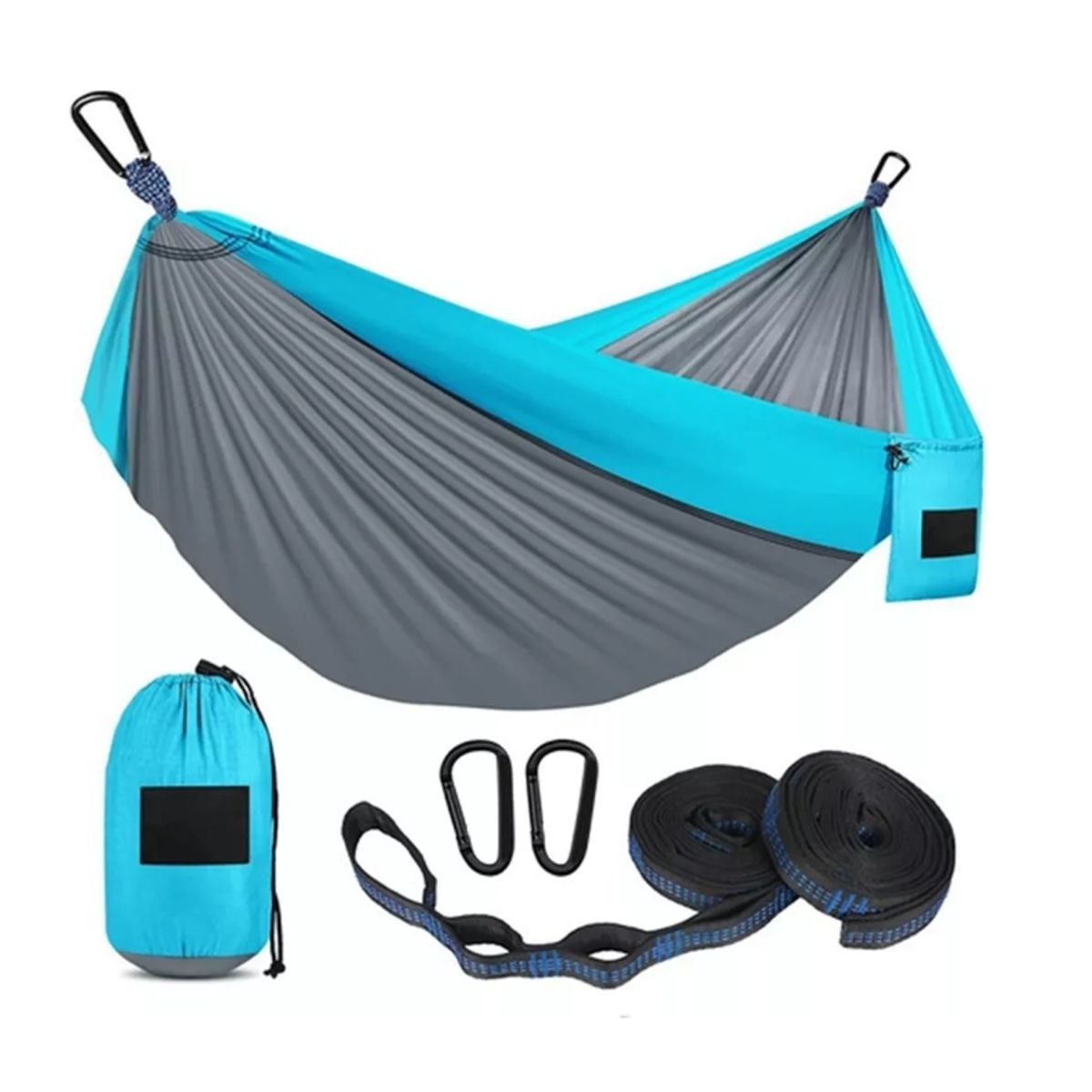 GENERICO - Hamaca Colgante Portatil Nailon Para 2 Personas