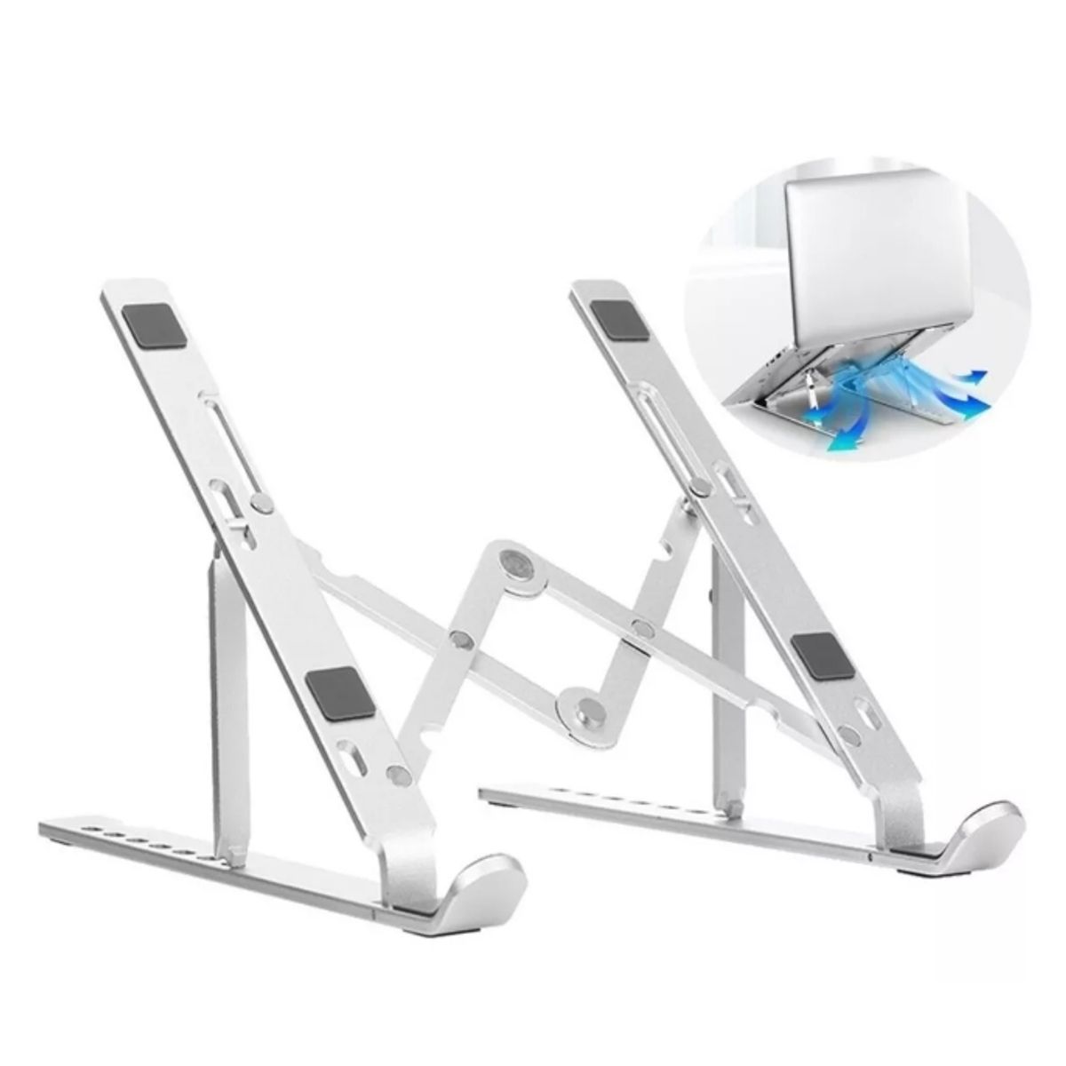 GENERICO - Soporte Base Notebook Macbook Pro Air Aluminio Ergonomico