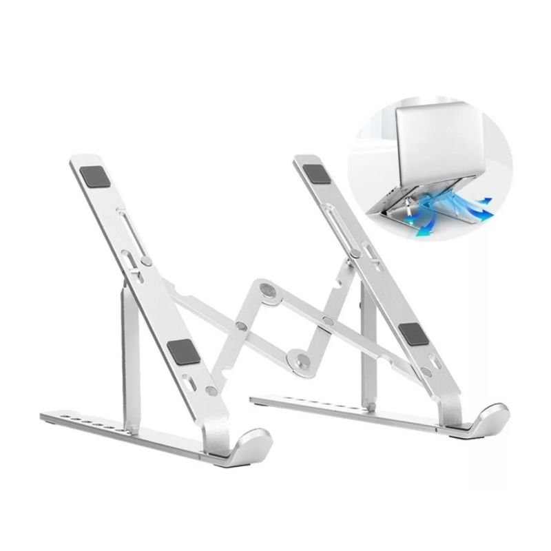 GENERICO - Soporte Base Notebook Macbook Pro Air Aluminio Ergonomico