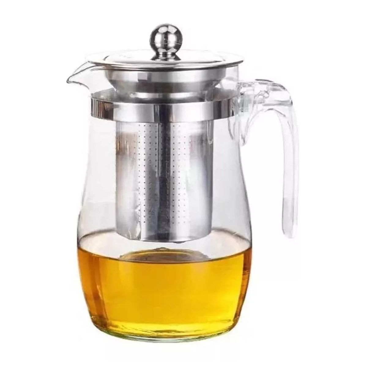 GENERICO - JARRA DE VIDRIO 750ML CON INFUSOR DE TE ACERO INOXIDABLE