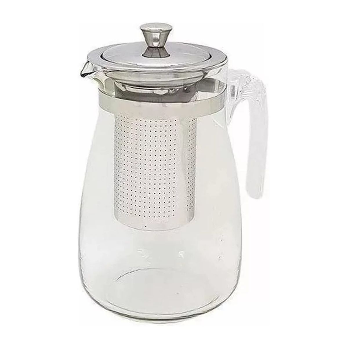 GENERICO - JARRA DE VIDRIO 750ML CON INFUSOR DE TE ACERO INOXIDABLE