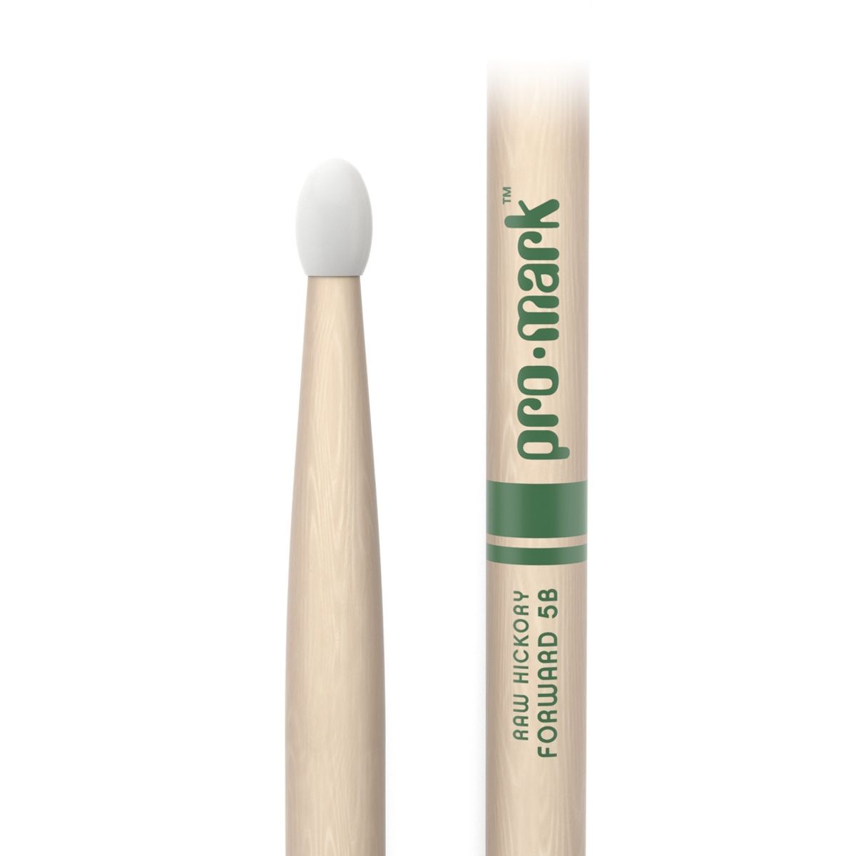 PROMARK - Baquetas 5B Raw Nylon Hickory Forward Pro Mark