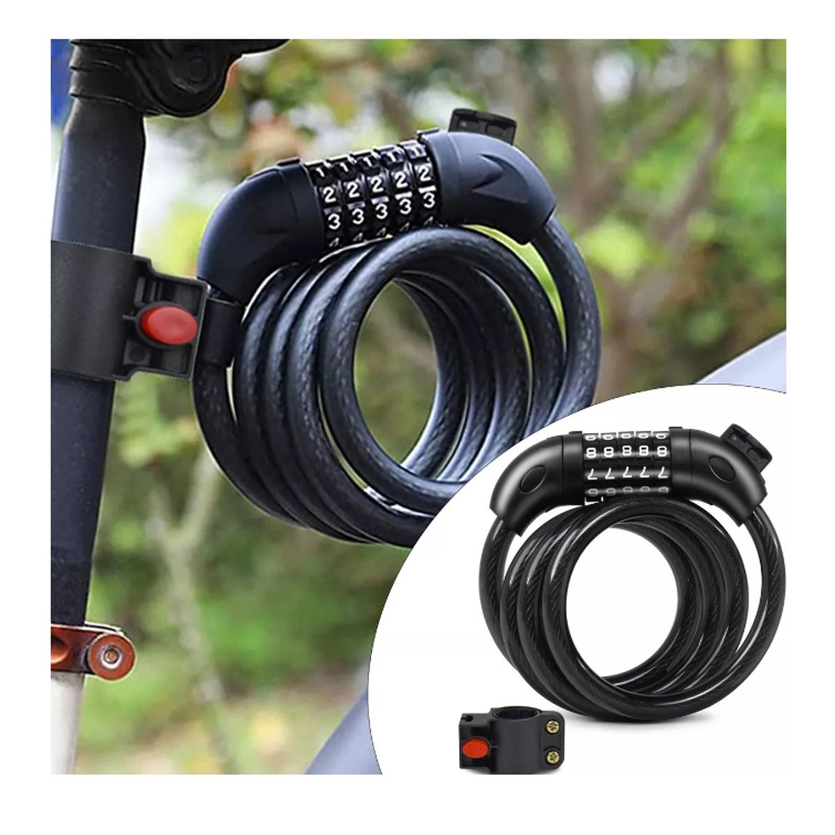 GENERICO - Candado De Bicicleta Con Clave