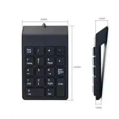 GENERICO - Teclado Numérico Usb Notebook Alámbrico Laptop Color del teclado Negro
