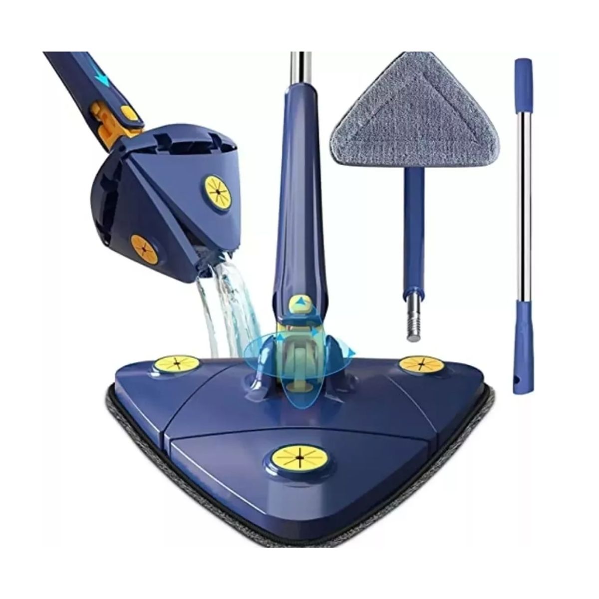 GENERICO - Mopa Trapeador Gira 360° Triangular Escurridor Automatico Xl