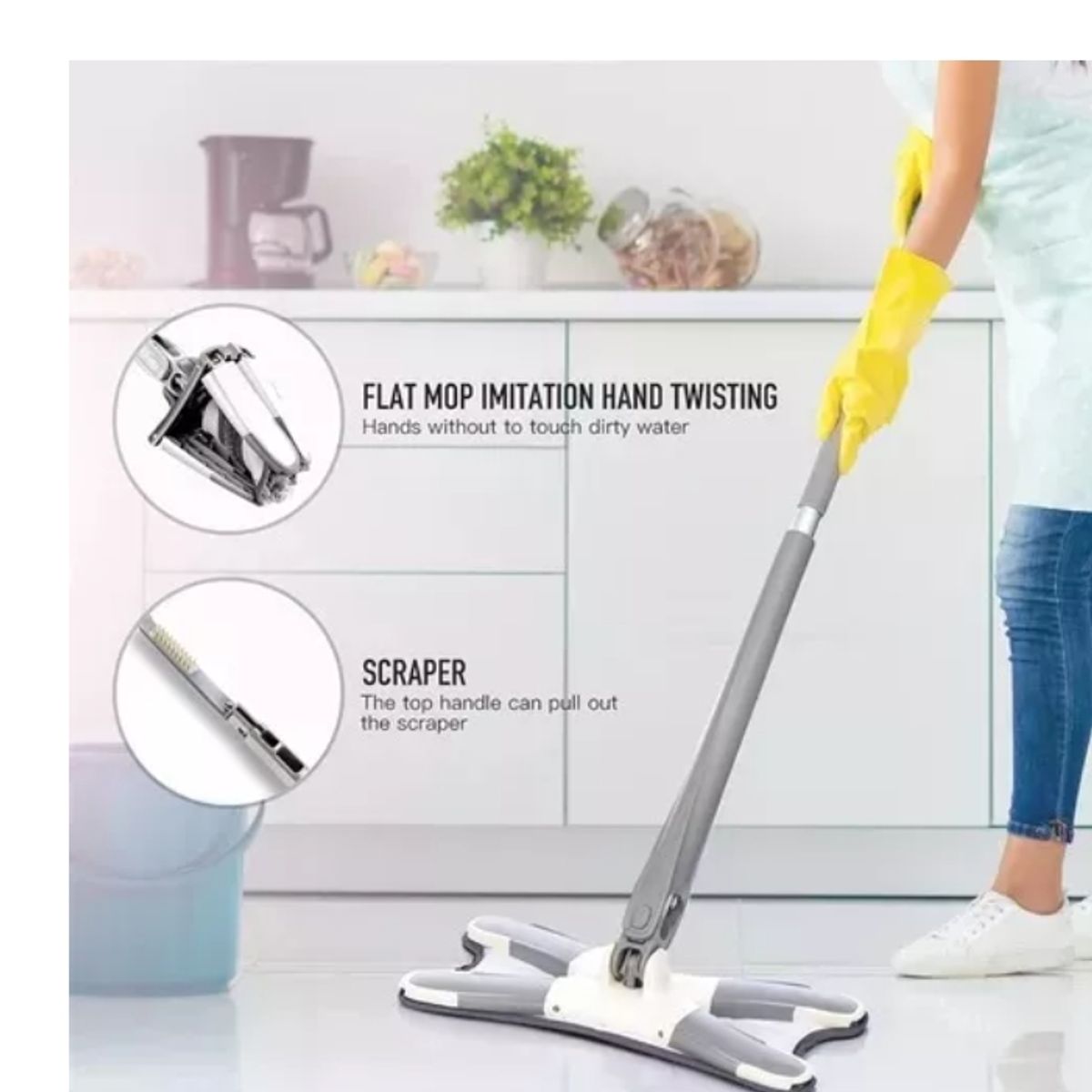 GENERICO - Mopa Trapeador Giratoria 360